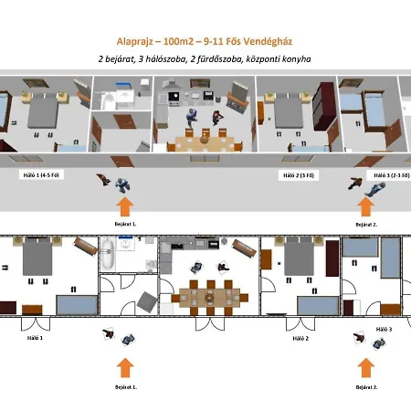 Padlaskincsek Muskatlis Vendeghaz 度假居 瑙吉伯尔热尼